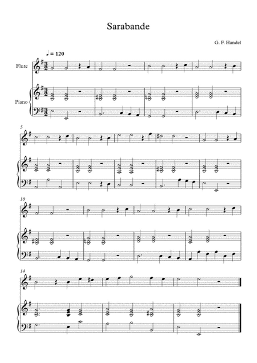 10 Easy Classical Pieces For Flute & Piano Vol. 5 Flute Solo scores gallery preview page 2