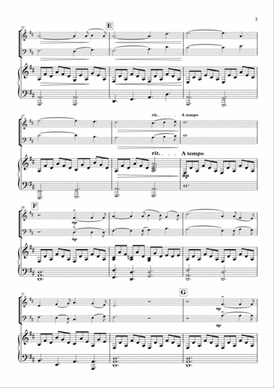 O Holy Night for Piano trio Piano Trio scores gallery preview page 4