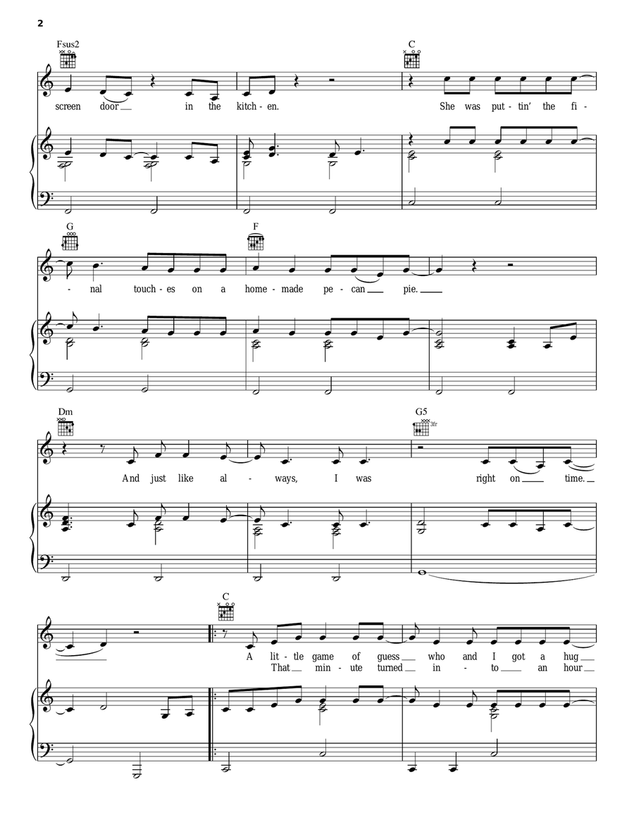 Back On The Ground Back On The Ground Piano, Vocal, Guitar scores gallery preview page 2