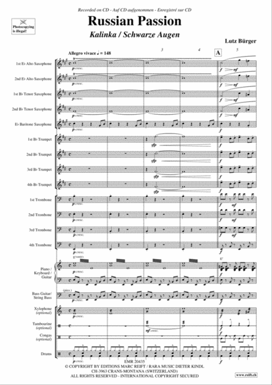 Russian Passion Big Band scores gallery preview page 4