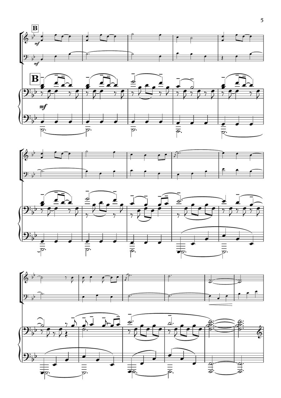 A Thousand Years Piano Trio scores gallery preview page 5