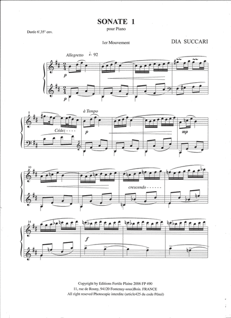 Sonate N° 1