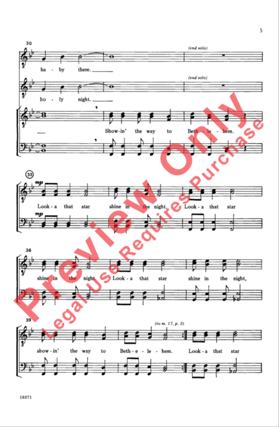 Look-A That Star Look-A That Star Men's Choir scores gallery preview page 5