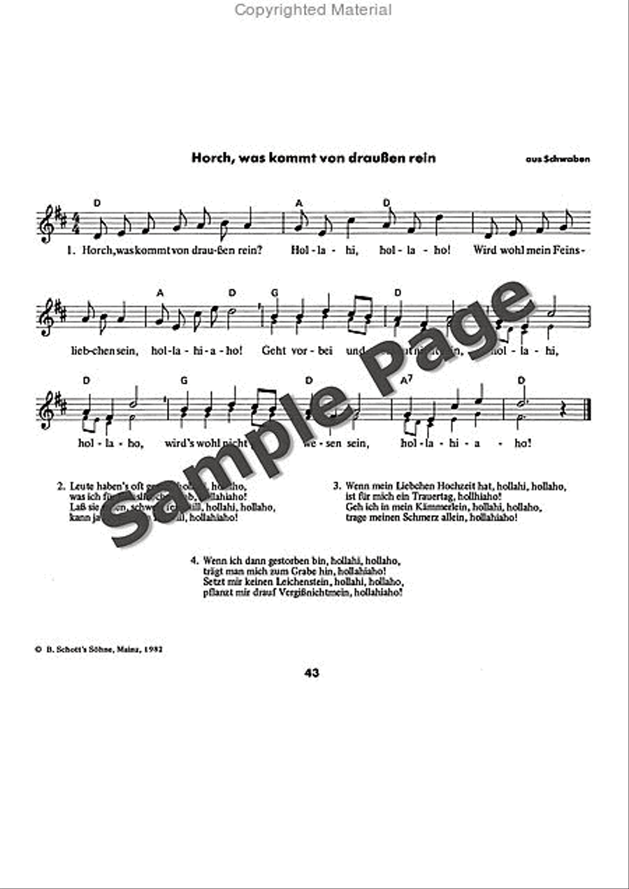 Es tonen die Lieder Recorder scores gallery preview page 44