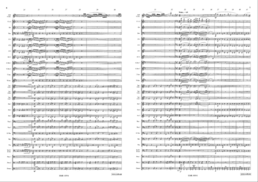 Saxophonissimo Concert Band scores gallery preview page 5