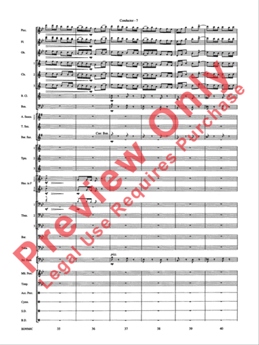 Waterdance Waterdance Concert Band scores gallery preview page 9