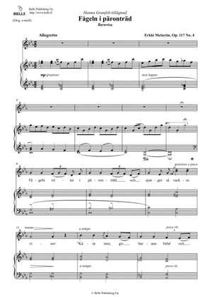 Fageln i parontrad, Op. 117 No. 4 (C minor)
