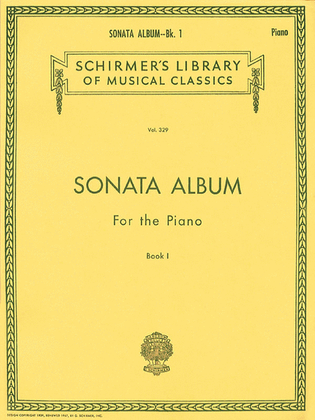 Book cover for Sonata Album for the Piano – Book 1