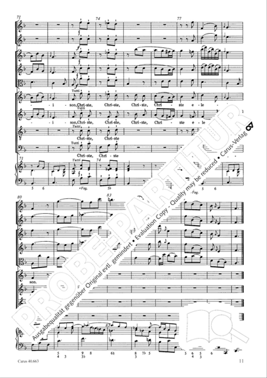 Mass in D minor (Missa in d) ATB scores gallery preview page 27