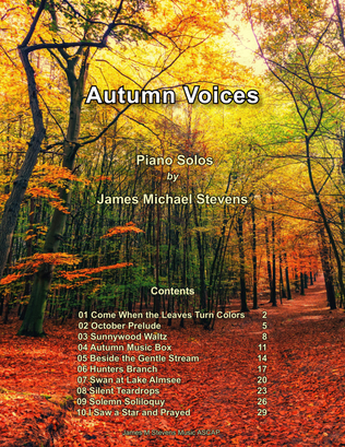 Book cover for Autumn Voices Piano Book