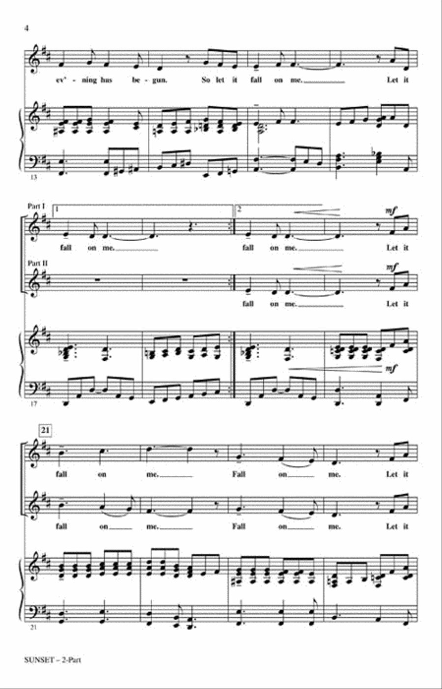 Sunset 2-Part scores gallery preview page 3