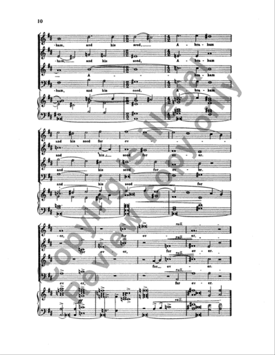 Magnificat & Nunc Dimittis in D 4-Part scores gallery preview page 25
