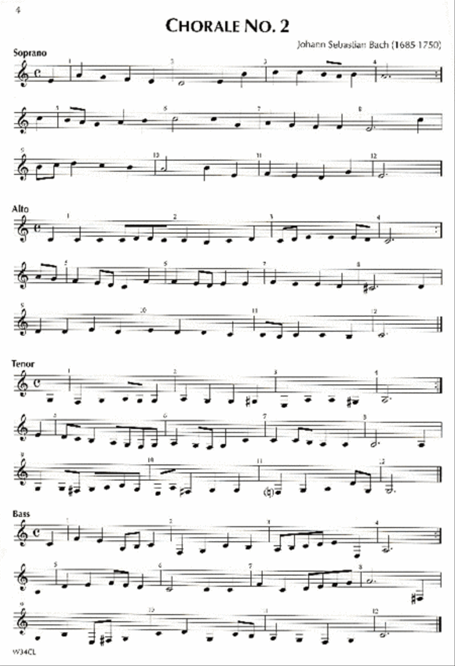 Bach and Before for Band - Clarinet Bass Clarinet scores gallery preview page 2
