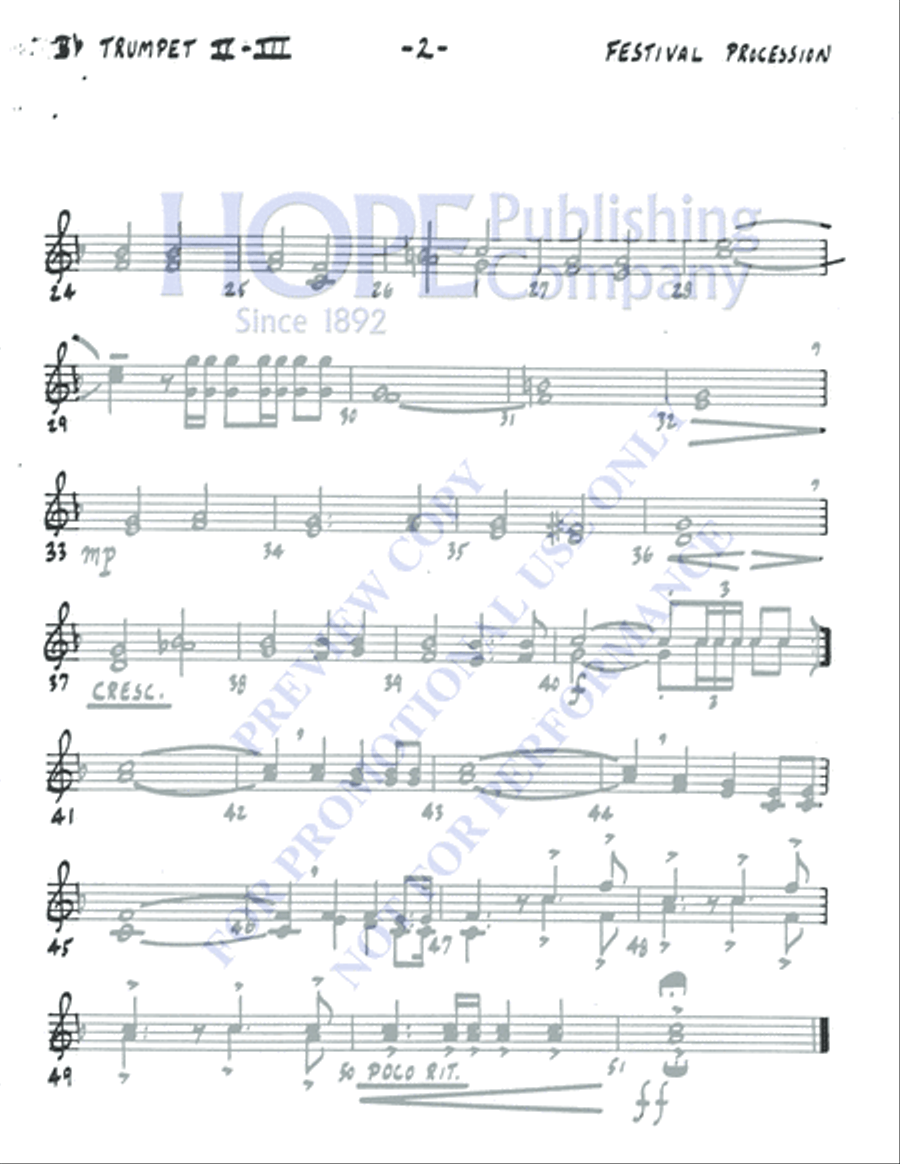 Festival Procession 5-Octaves scores gallery preview page 6