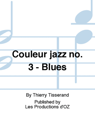 Book cover for Couleur jazz no. 3 - Blues
