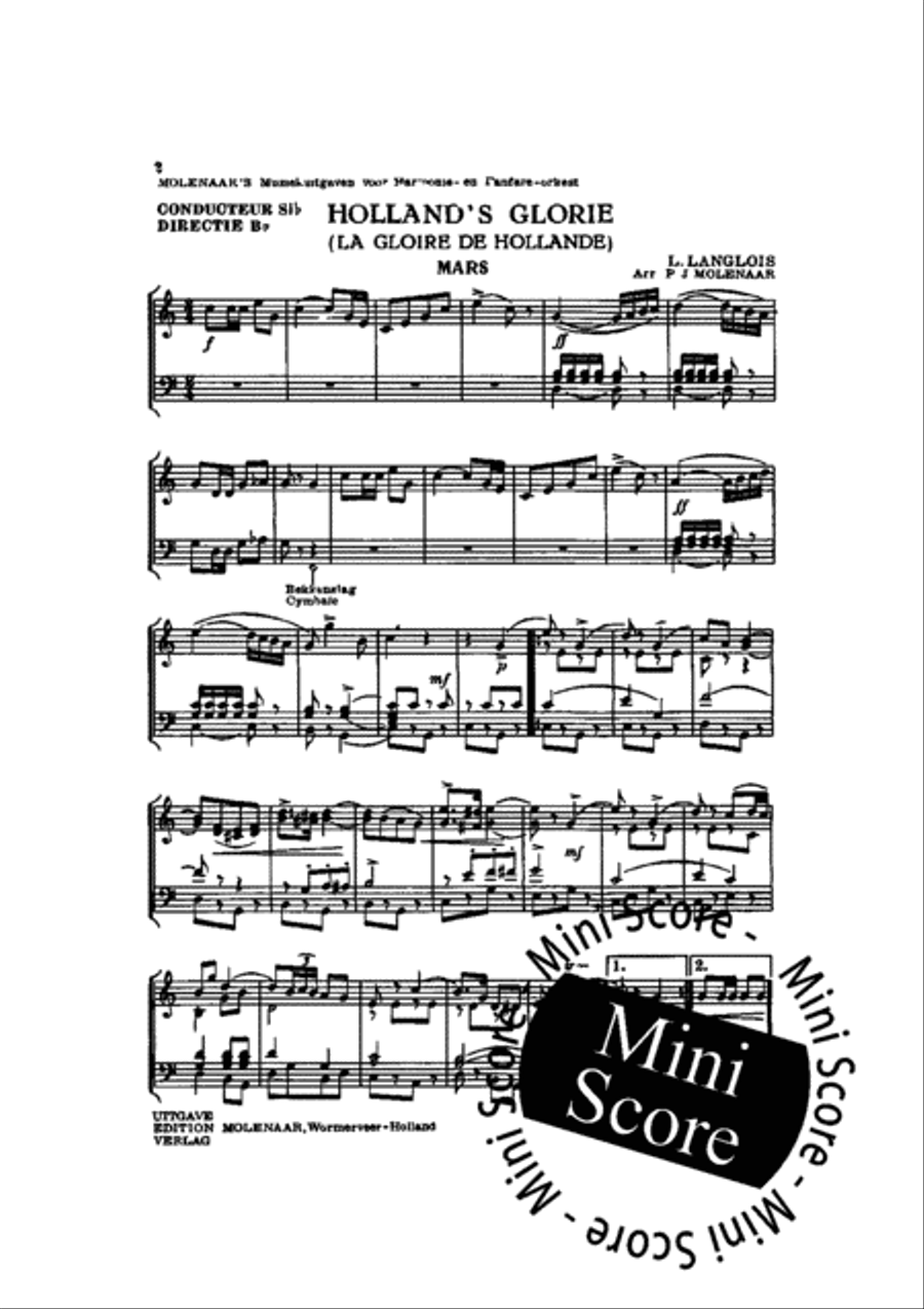 Holland's Glorie Fanfare Band scores gallery preview page 4