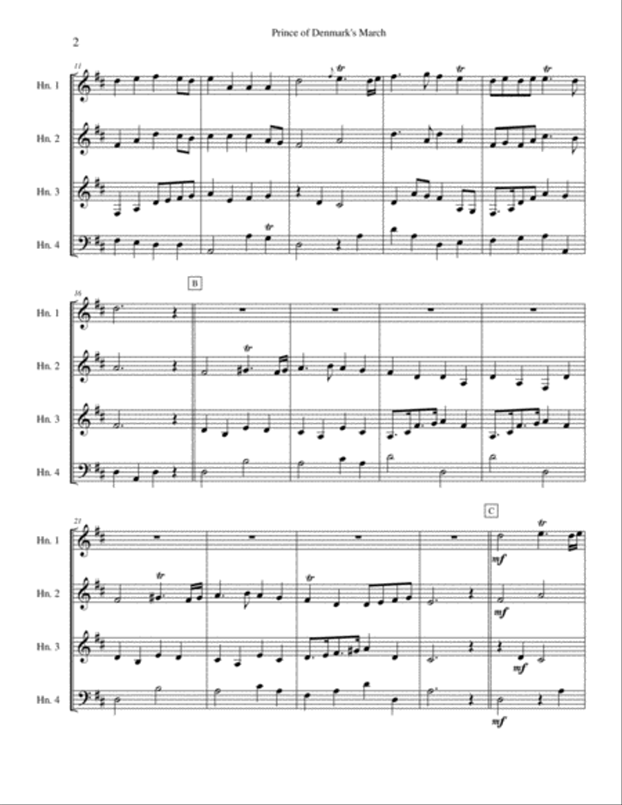 A Baroque Wedding Brass Ensemble scores gallery preview page 4