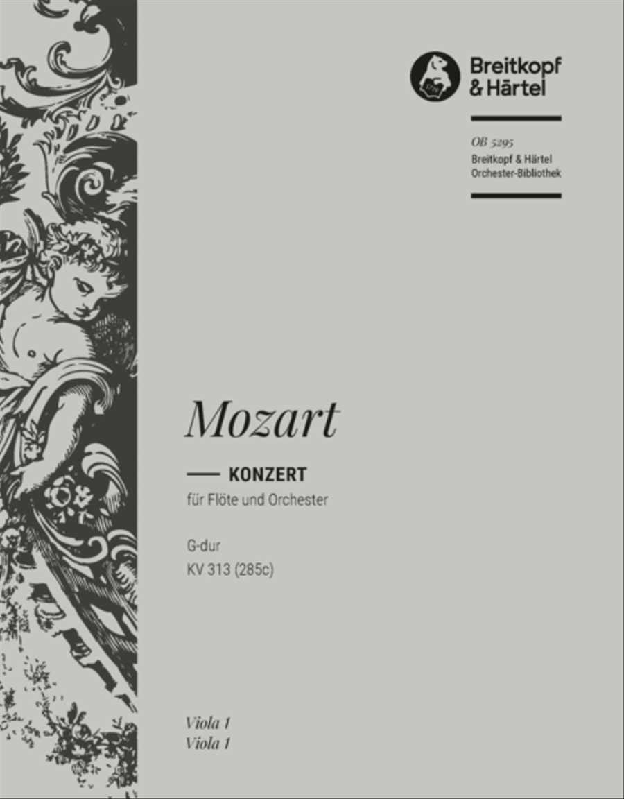 Flute Concerto [No. 1] in G major K. 313 (285c) Orchestra scores gallery preview page 1