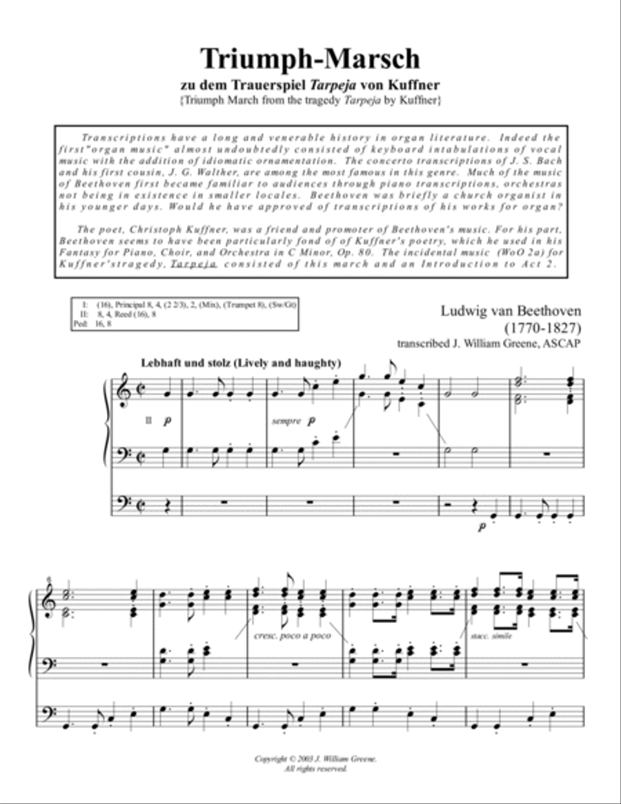 Triumph-Marsch from 