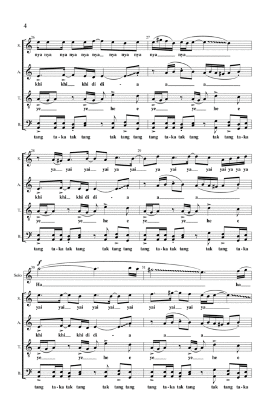 Dawn and Dusk (Fajar dan Senja) 4-Part scores gallery preview page 4