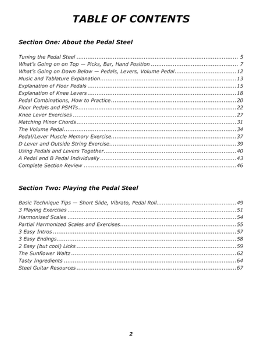 First Lessons Pedal Steel Electric Guitar scores gallery preview page 3
