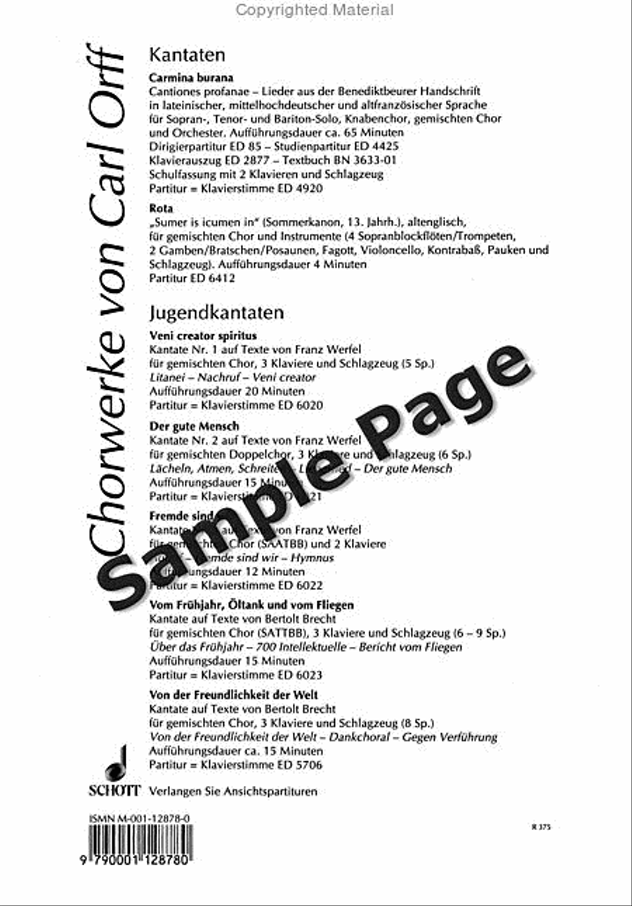 Orff C Am Weihnachtsabend Mixed Choir scores gallery preview page 9
