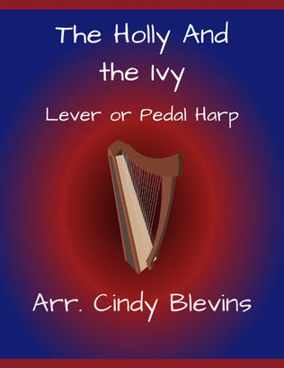 Book cover for The Holly and the Ivy, for Lever or Pedal Harp