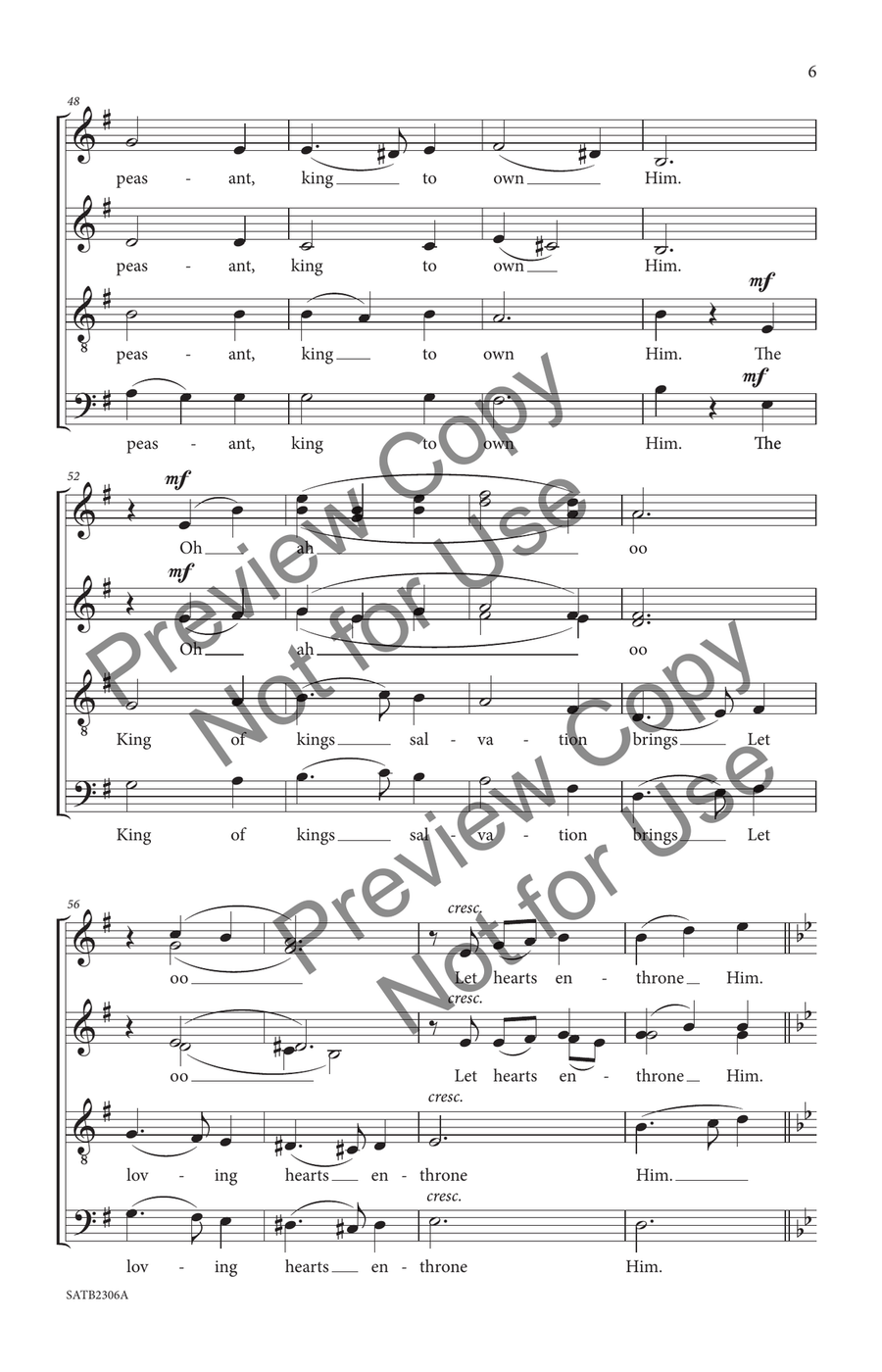 What Child Is This? SATB 4-Part scores gallery preview page 7