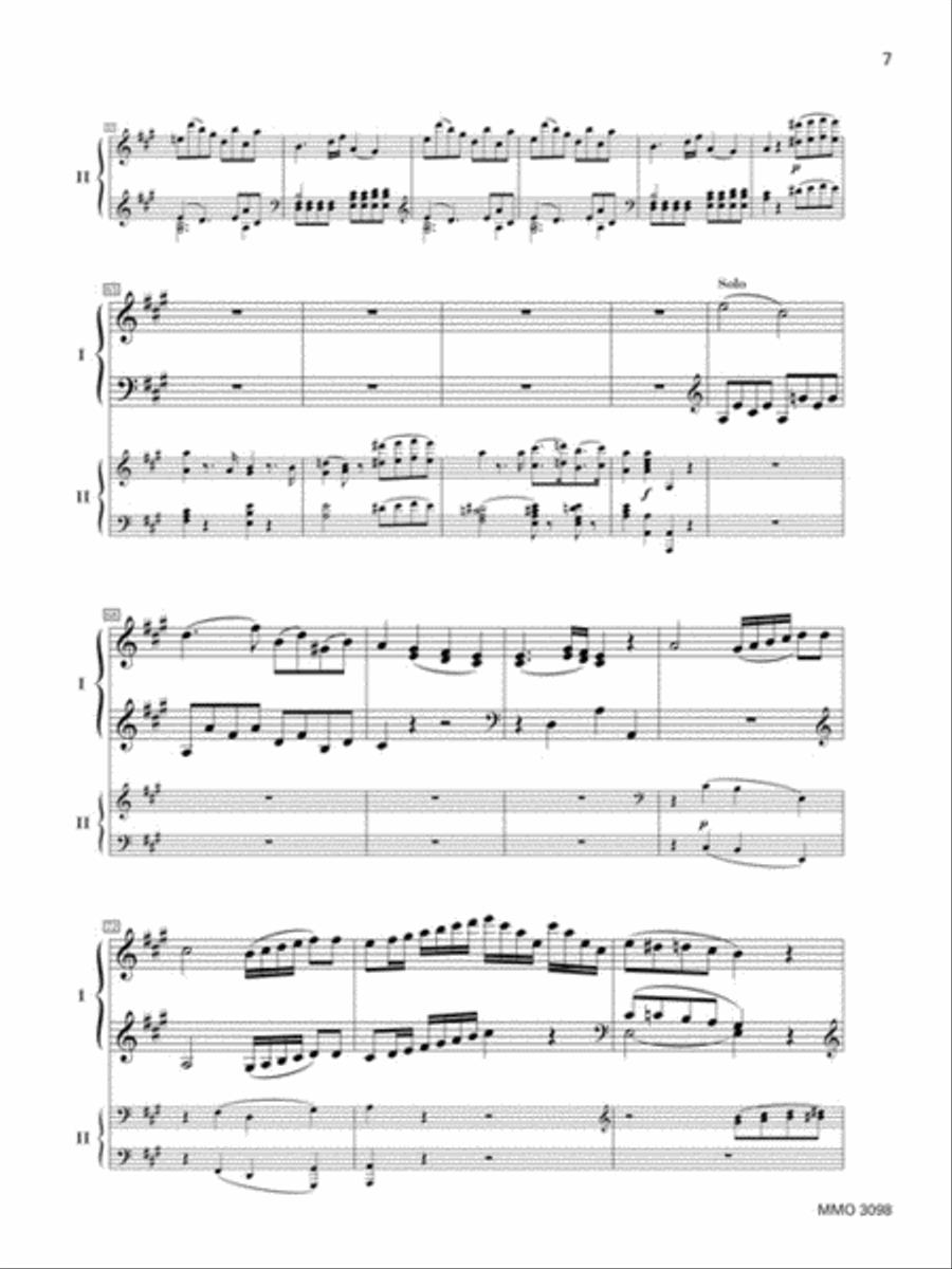 Mozart – Concerto No. 23 in A Major, KV488 Piano Solo scores gallery preview page 3