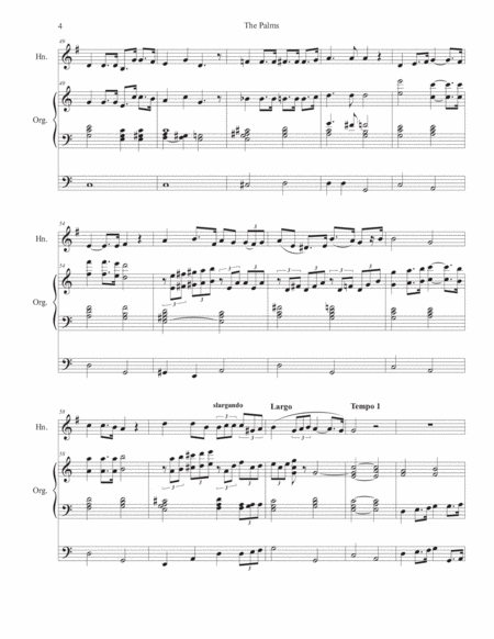 The Palms (with "All Glory, Laud, and Honor") (French Horn solo and Organ) image number null