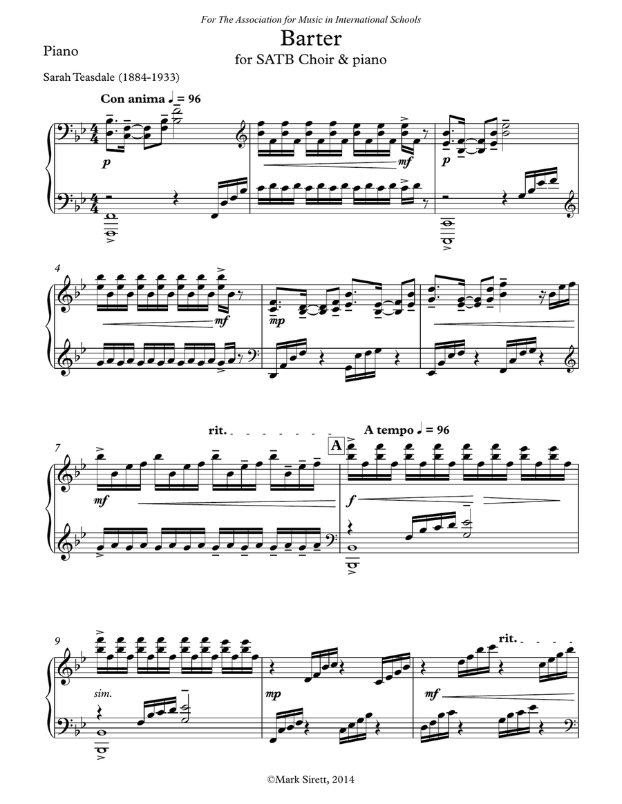 Barter - Piano