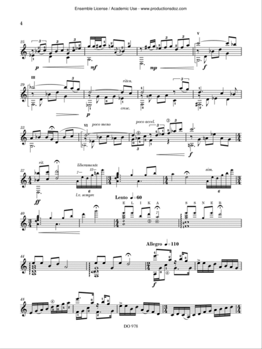 Eli’s Portrait Eli’s Portrait Classical Guitar scores gallery preview page 4