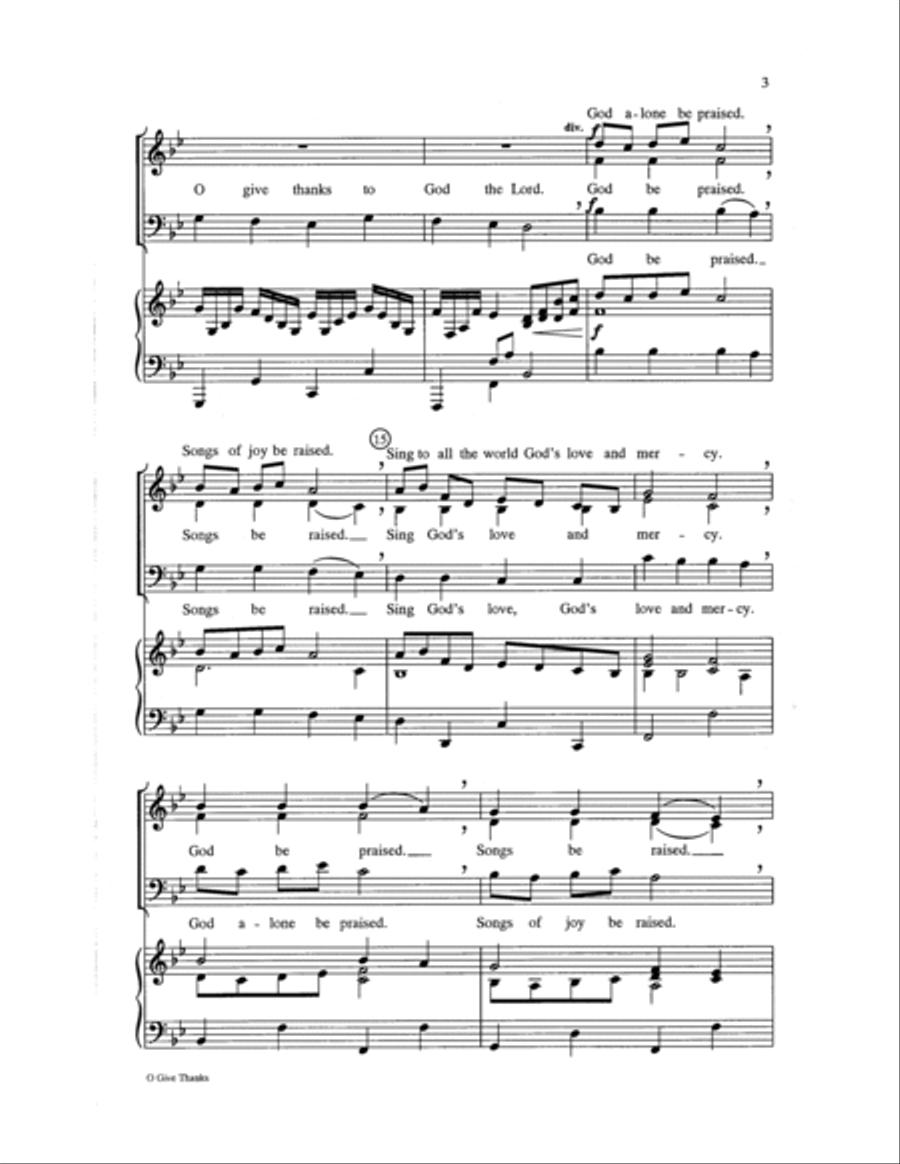 O Give Thanks 3-Part scores gallery preview page 3