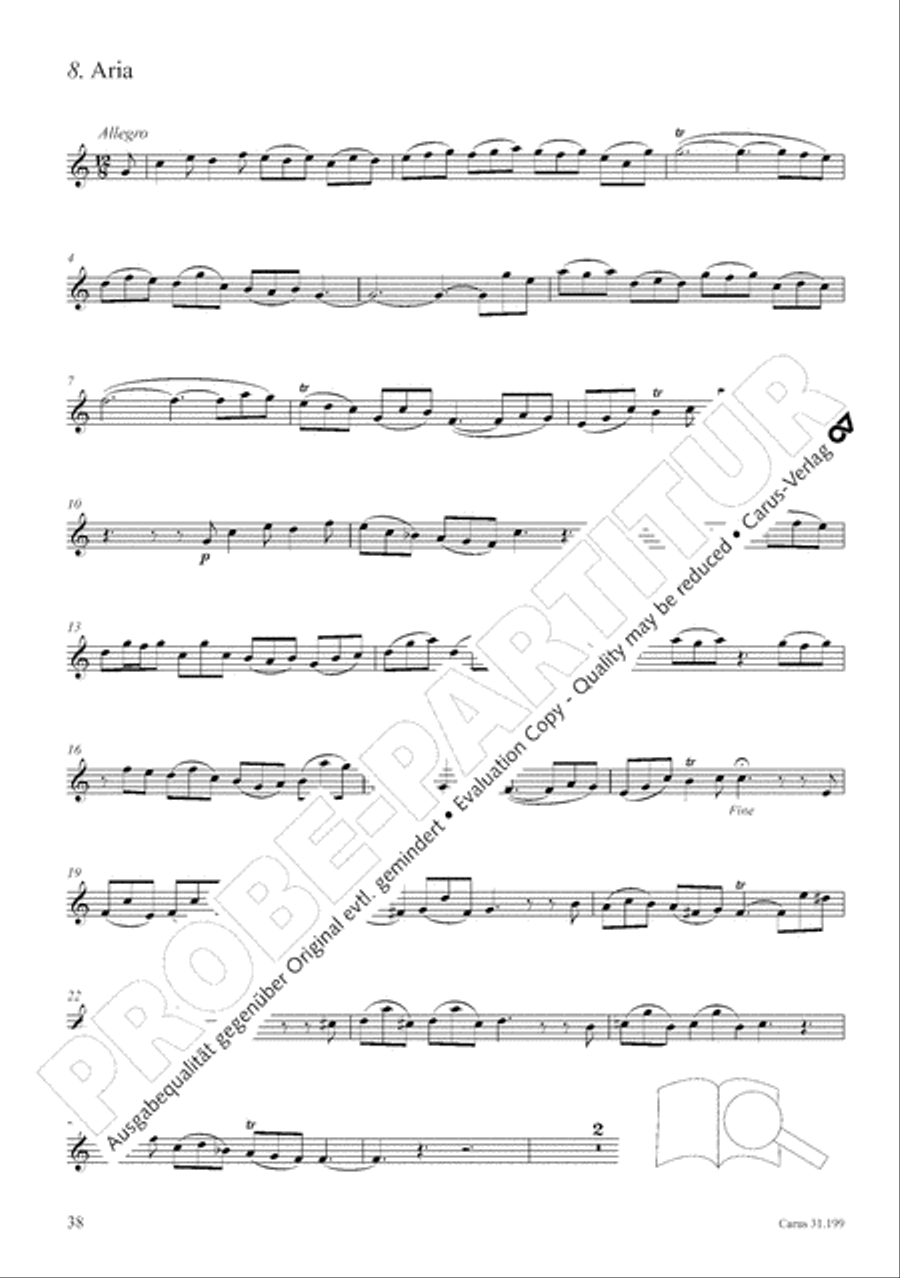 My heart is bathed in blood (Mein Herze schwimmt im Blut) Orchestra scores gallery preview page 39