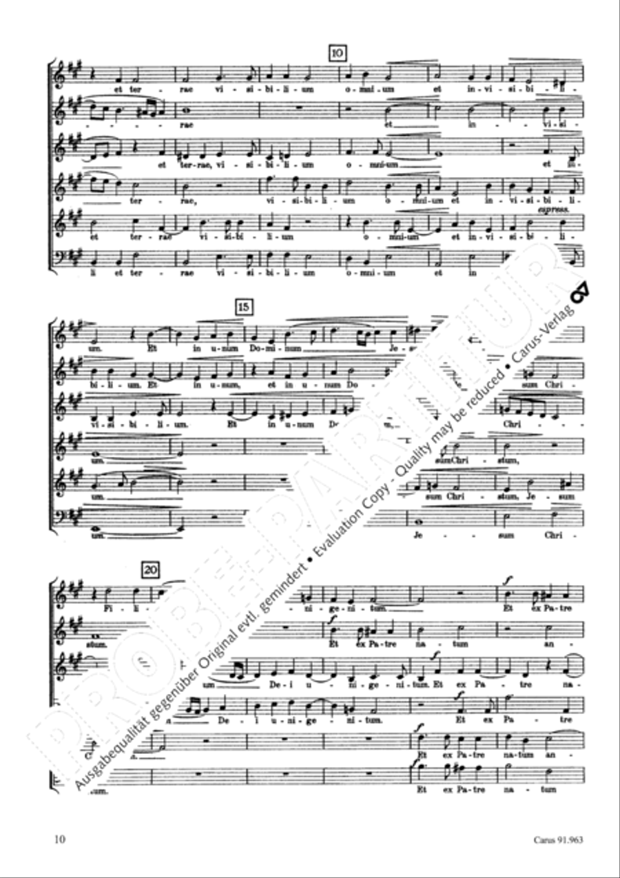 Missa Ecce nunc benedicite Choir scores gallery preview page 13
