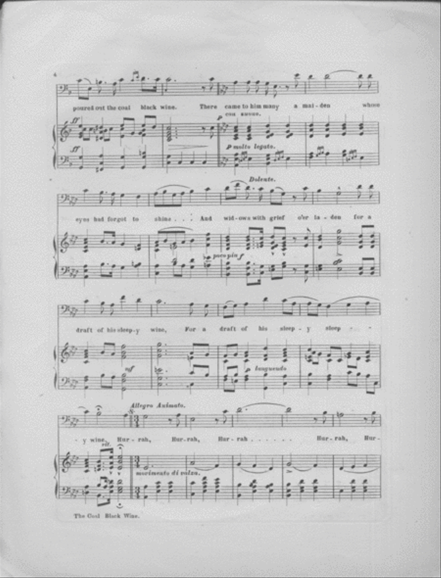 The Coal-black Wine. Baritone Solo Voice scores gallery preview page 3