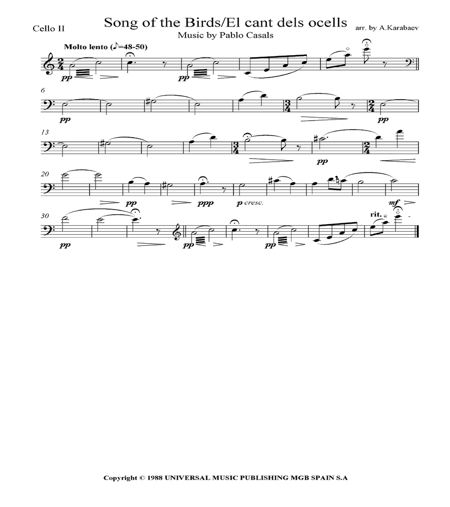 The Song Of The Birds String Quartet scores gallery preview page 4