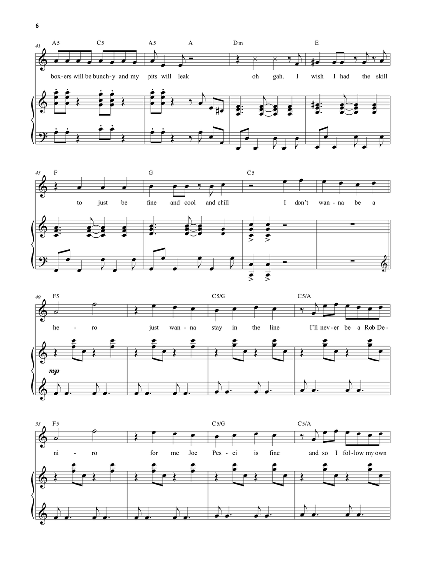 More Than Survive (from Be More Chill) Piano, Vocal scores gallery preview page 4