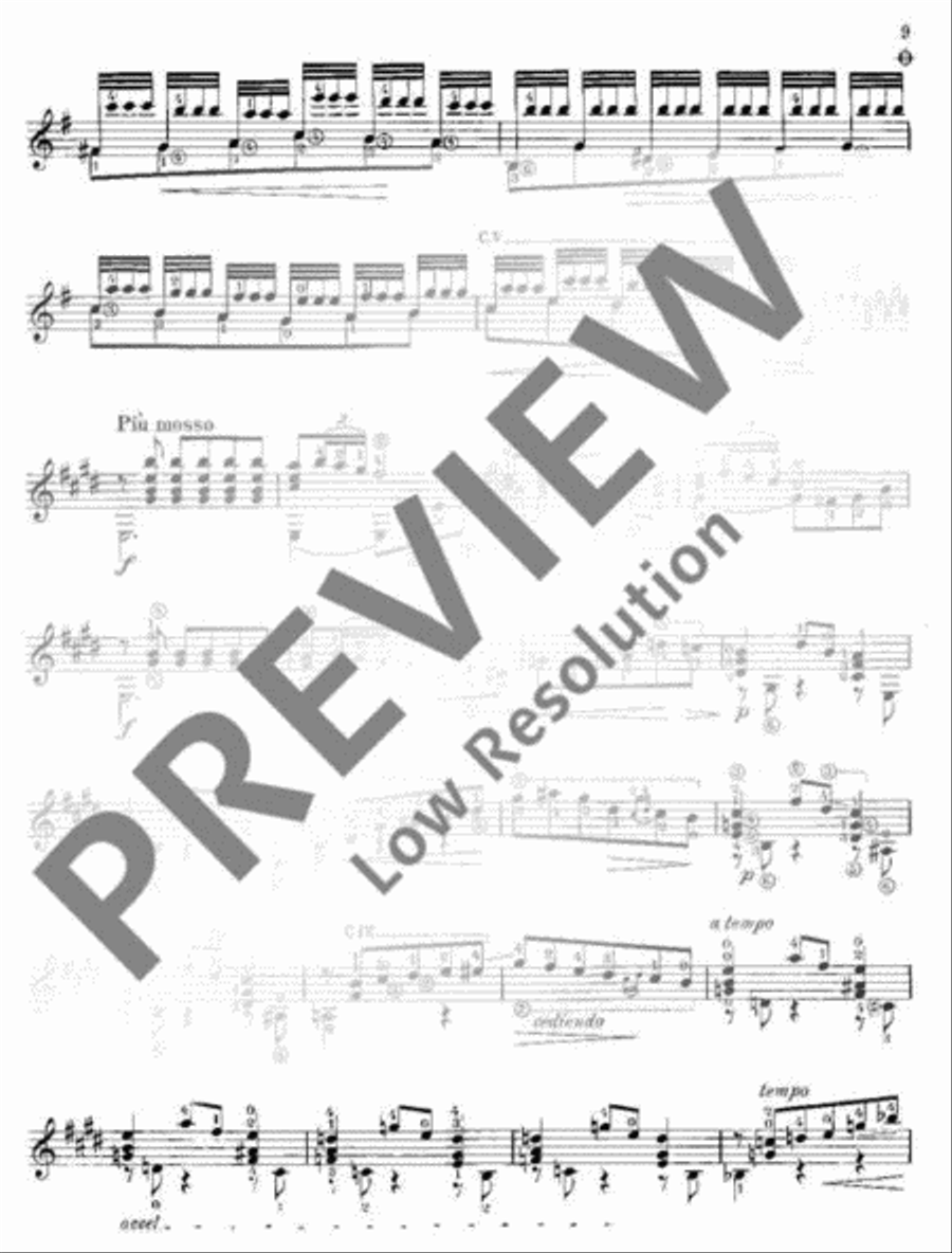 Pièces caractéristiques Classical Guitar scores gallery preview page 10