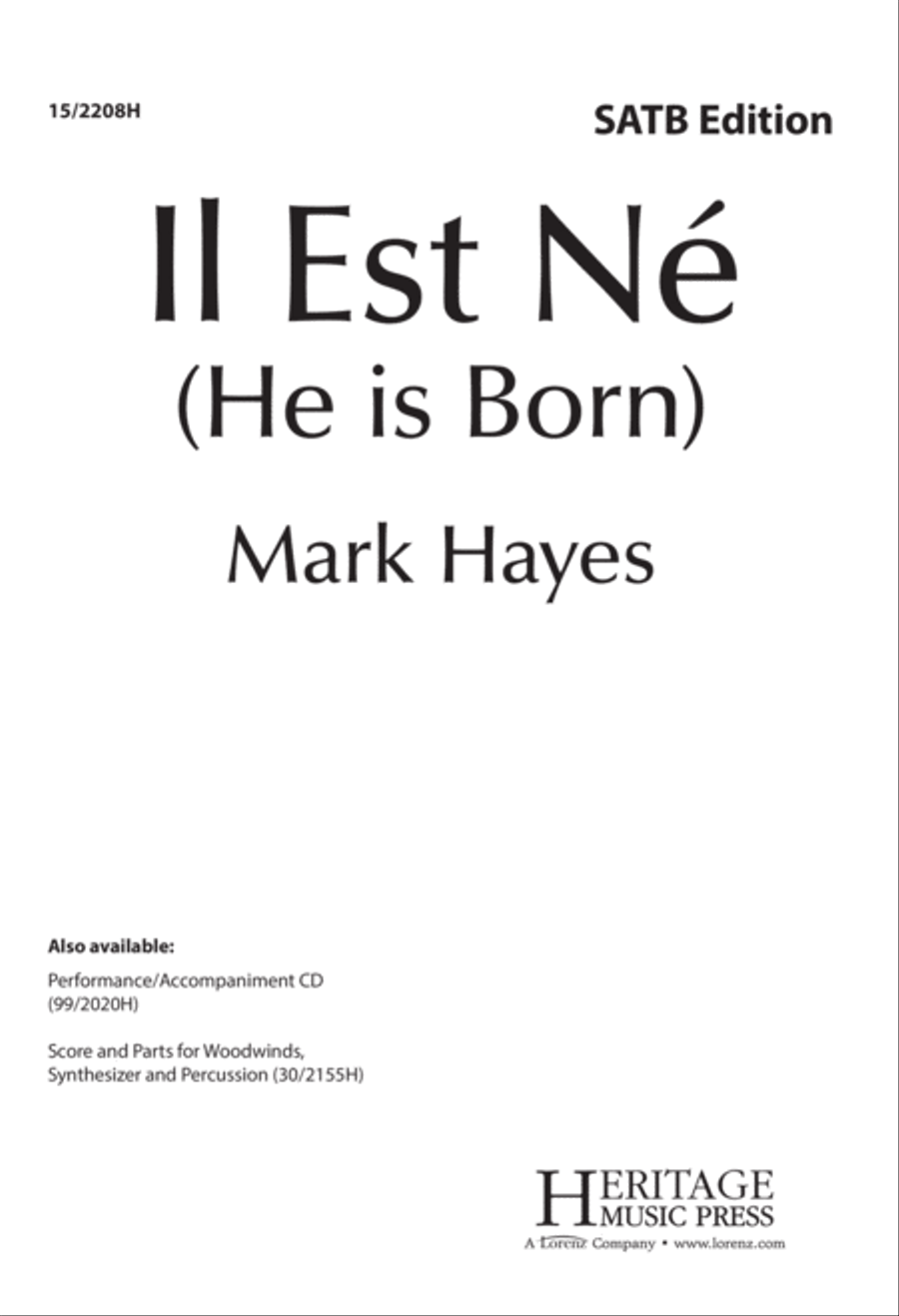 Il Est Né (He Is Born) 4-Part scores gallery preview page 1