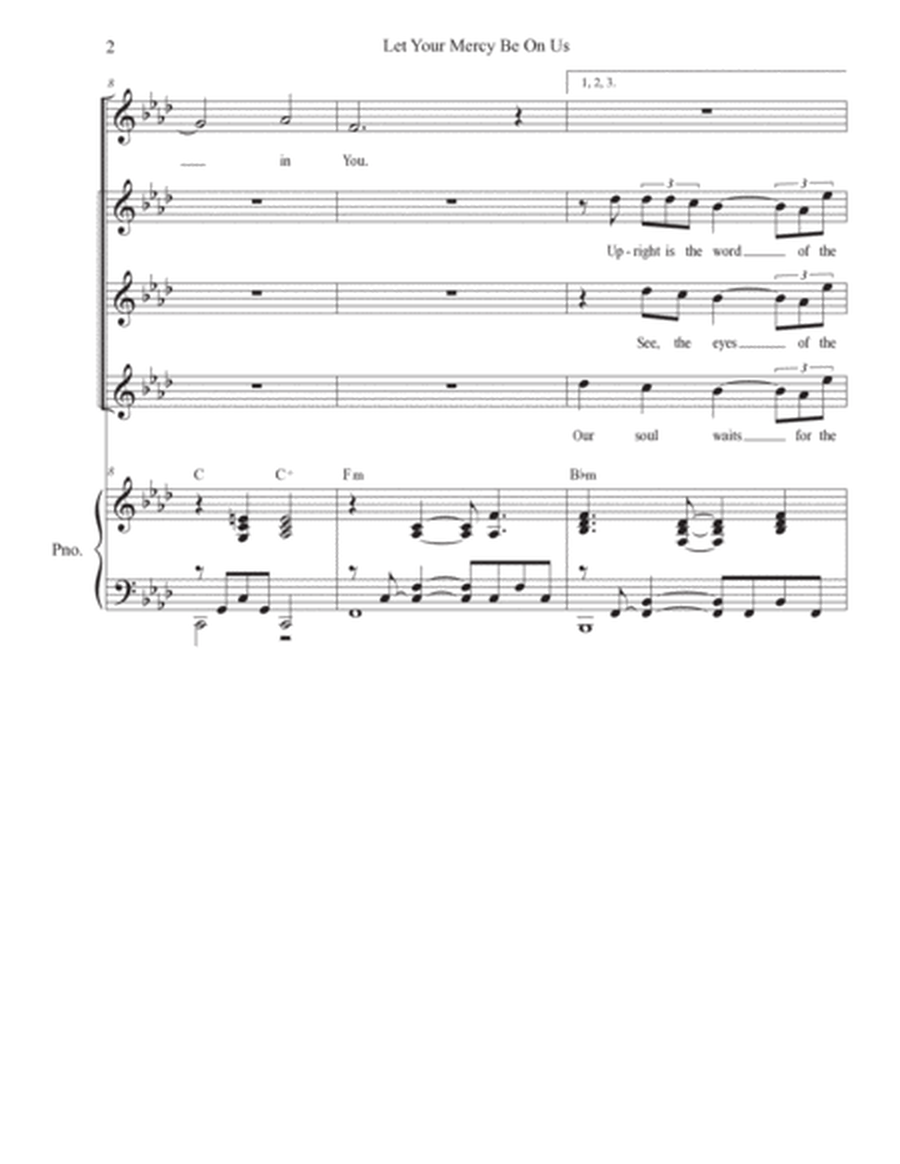 Let Your Mercy Be On Us (Unison choir) image number null
