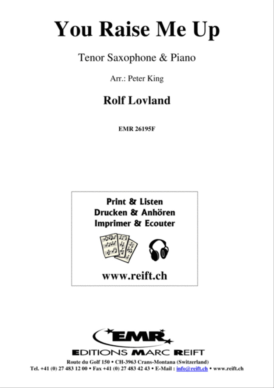 You Raise Me Up Tenor Saxophone scores gallery preview page 2