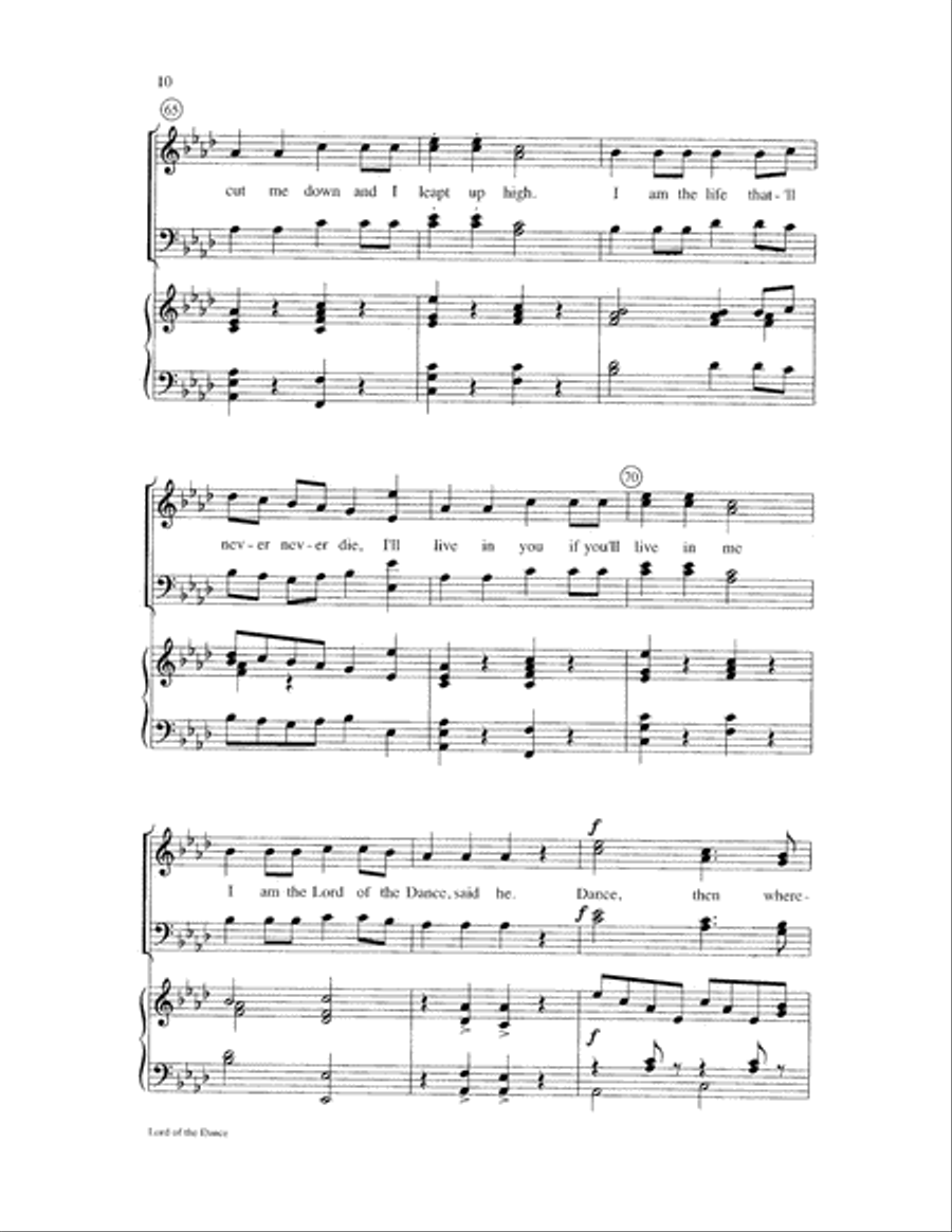 Lord of the Dance Lord of the Dance 2-Part scores gallery preview page 10