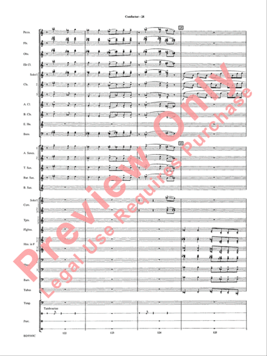 Jericho Concert Band scores gallery preview page 33