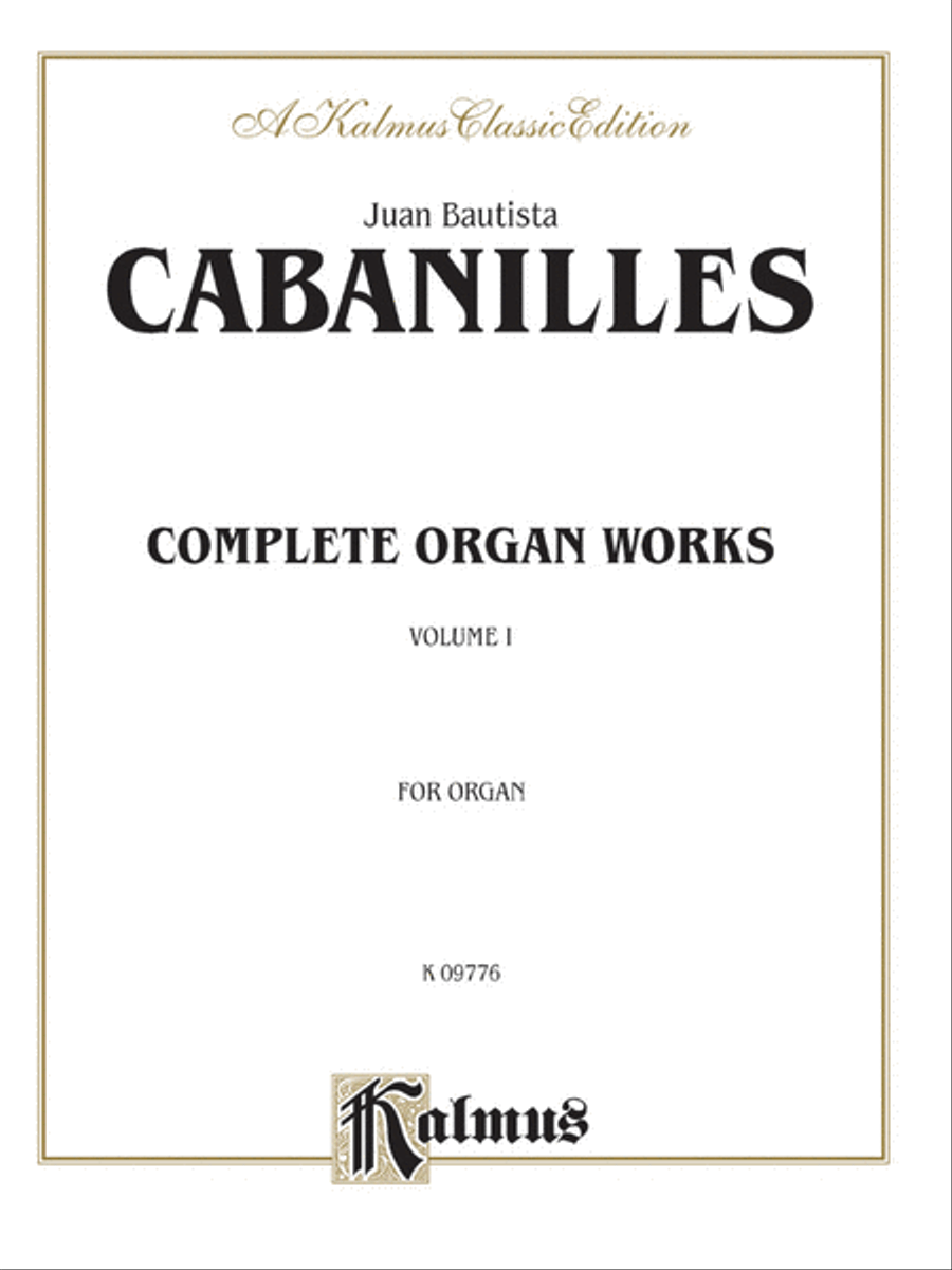 Complete Organ Works, Volume 1