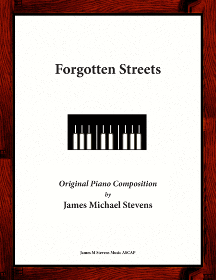 Forgotten Streets - Dark Reflective PIano Piano Solo scores gallery preview page 1