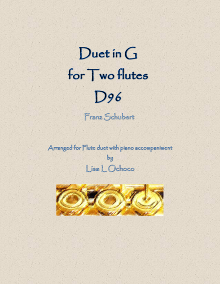 Duet in G, D96 for Two Flutes and Piano image number null