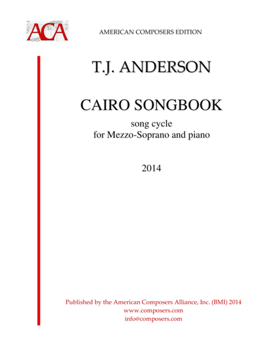 [Anderson] Cairo Songbook