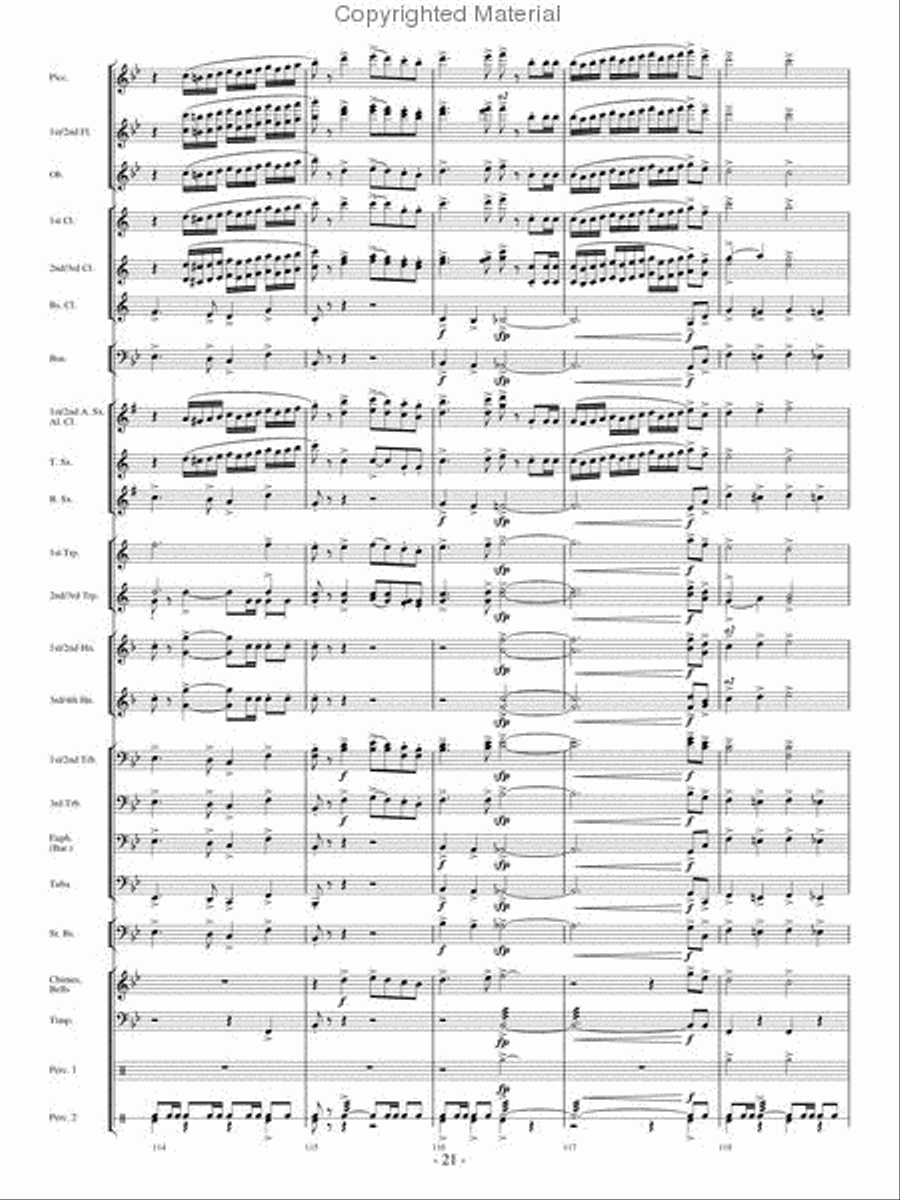 Broad Stripes and Bright Stars Concert Band scores gallery preview page 20