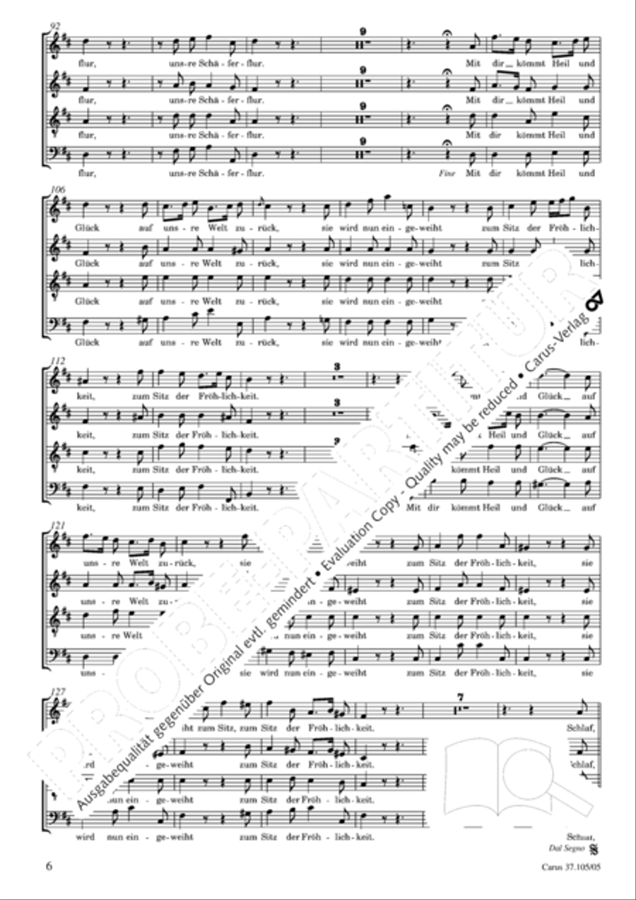 Die Freude der Hirten uber die Geburt Jesu 4-Part scores gallery preview page 7